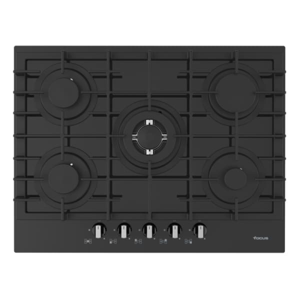 Plaque FOCUS 5 FEUX F 406B / 70 CM / NOIR Plaque FOCUS 5 FEUX F 406B / 70 CM / NOIR